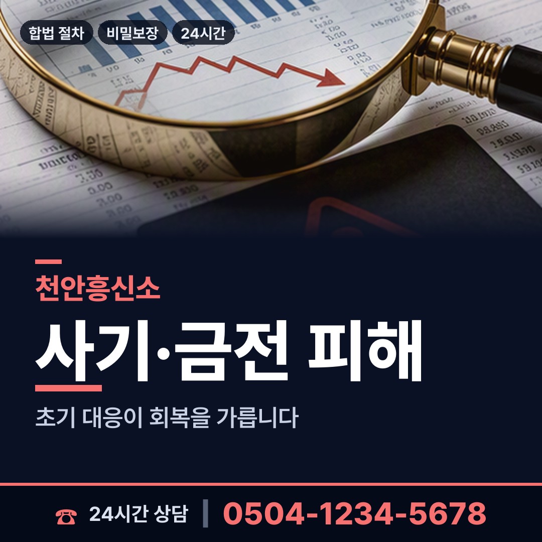 천안 쌍용1동 명의도용조사 상담 안내